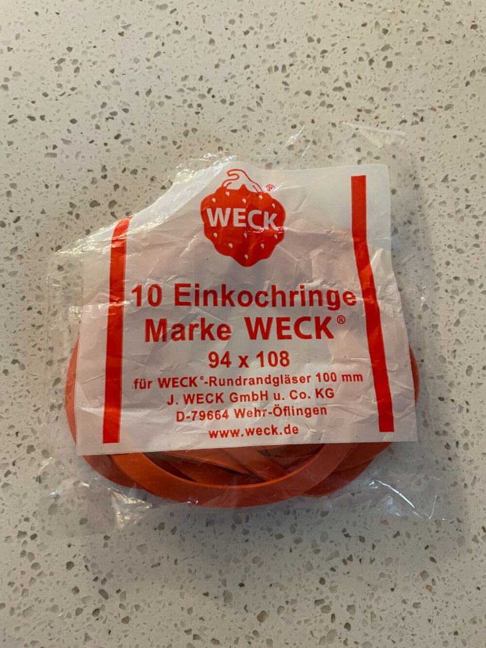 Weck Jar Rubber Seals (pack of 7)